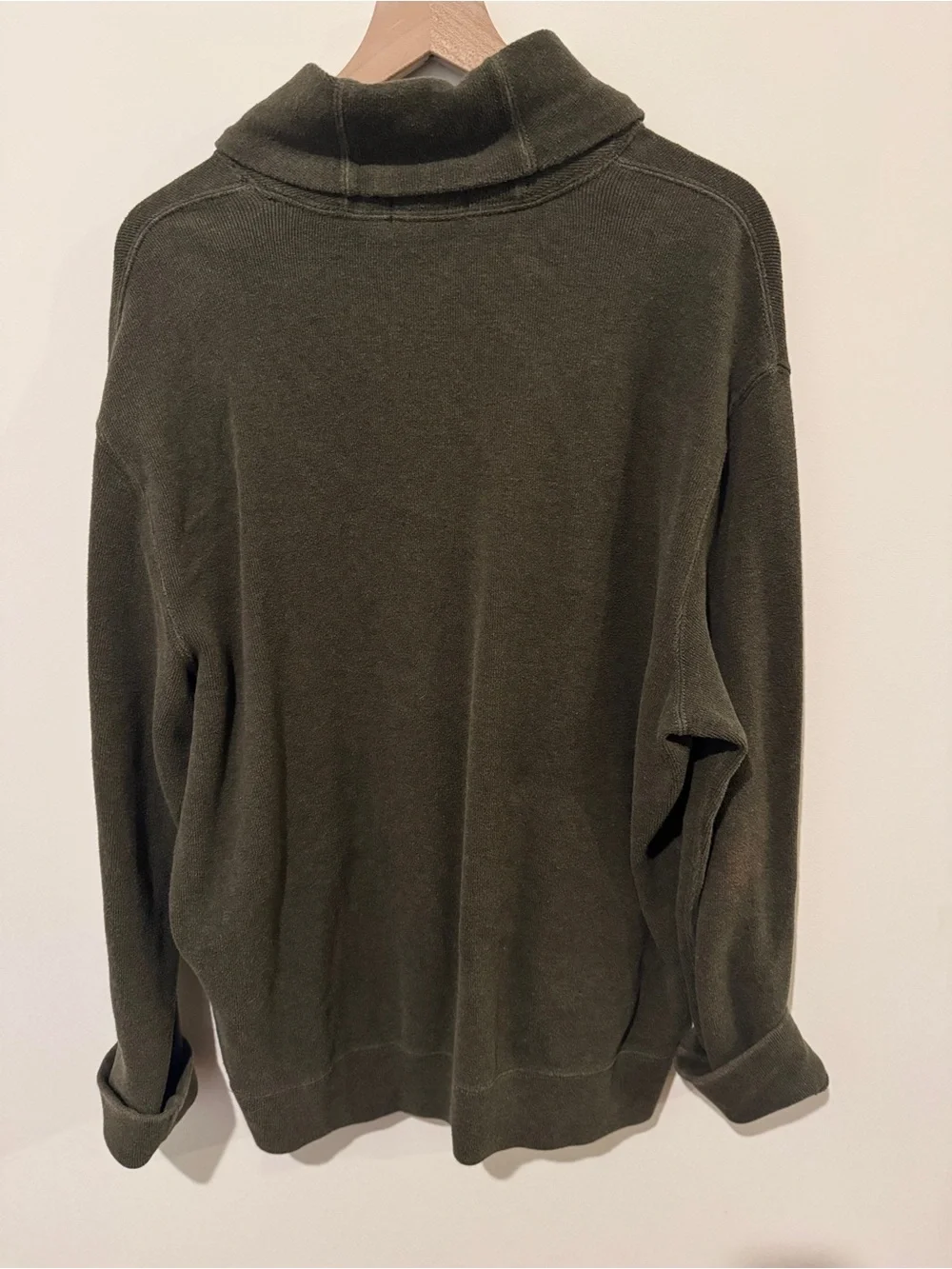 Polo Ralph Lauren Green Cotton Shawl Collar Mens Sweater - Picture 6 of 6
